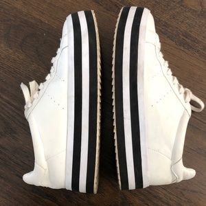 Zara White Platform Sneakers